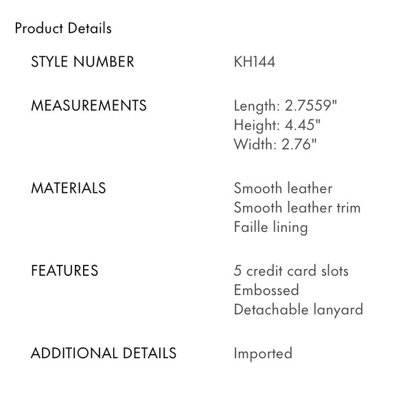 Kate Spade Noel Lanyard, ID card wallet, NWT - Picture 6 of 9